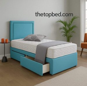 Single Sky Divan Bed with Mattress, Headboard & Storage Drawers – 2FT6/3FT | Kids & Adults