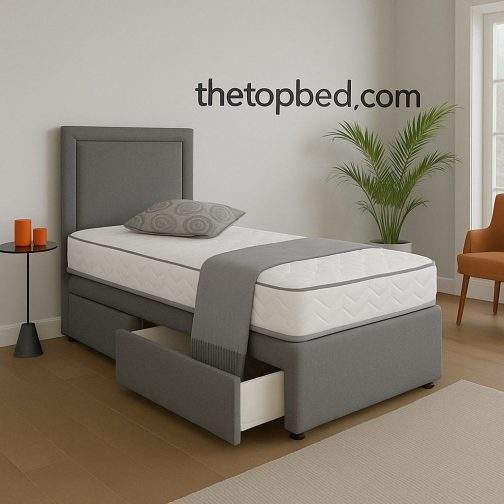 Single Sky Divan Bed with Mattress, Headboard & Storage Drawers – 2FT6/3FT | Kids & Adults - Image 3