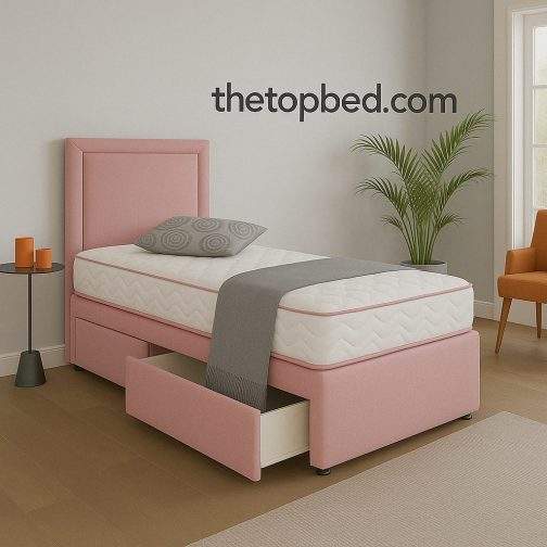 Single Sky Divan Bed with Mattress, Headboard & Storage Drawers – 2FT6/3FT | Kids & Adults - Image 4