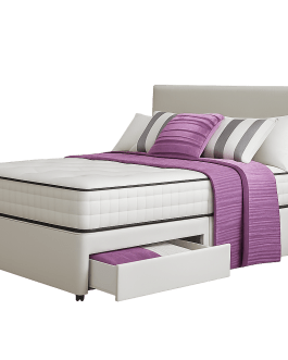 The Top Bed Orthopaedic Divan Bed Set with Memory Foam Mattress & Headboard – Multiple Sizes, Colours & Storage Options Available