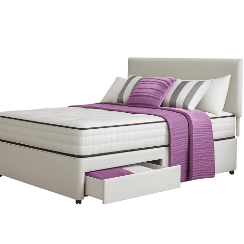 The Top Bed Orthopaedic Divan Bed Set with Memory Foam Mattress & Headboard – Multiple Sizes, Colours & Storage Options Available - Image 2