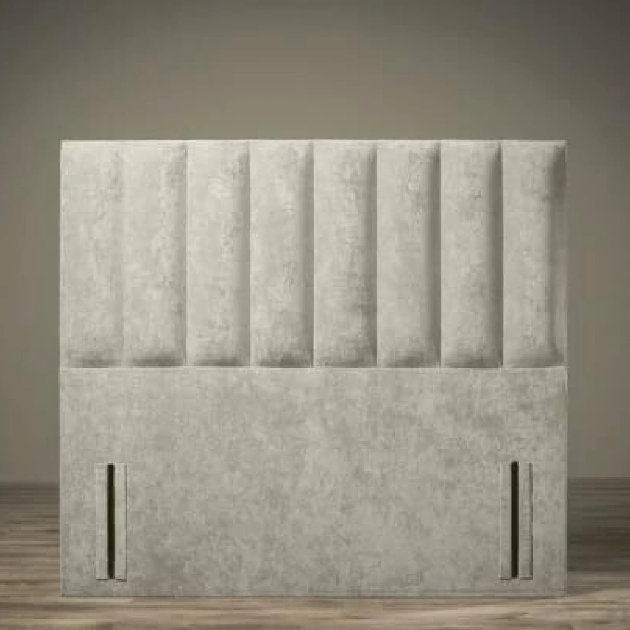 Modern Upholstered Fabric Floor Standing Bed Headboard