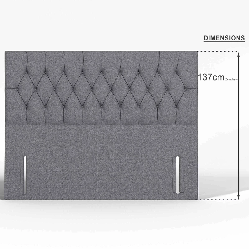 Barcelona Floor Standing Upholstered Fabric Headboard - Image 3