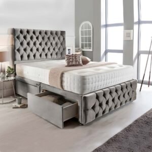 Chesterfield Divan Bed Set – Grand Luxury & Integrated Storage