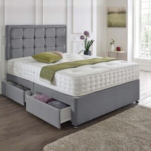 Dallas Headboard Divan Set – Sophisticated Style & Long-Lasting Support