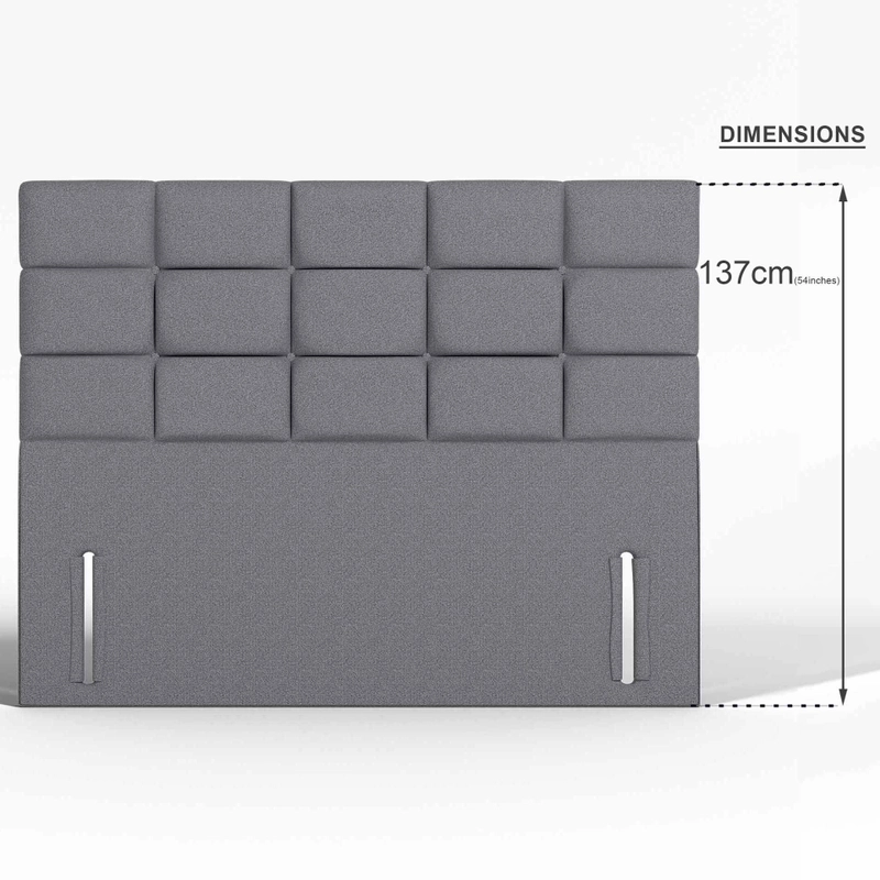 Madrid Floor Standing Upholstered Fabric Headboard - Image 2