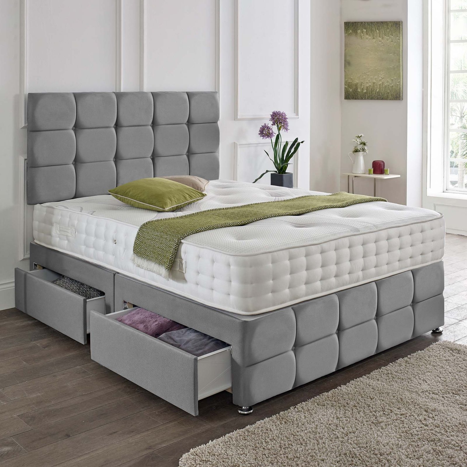 Rio Matching Headboard & Footboard Divan Set – Sleek Modernity & Everyday Comfort