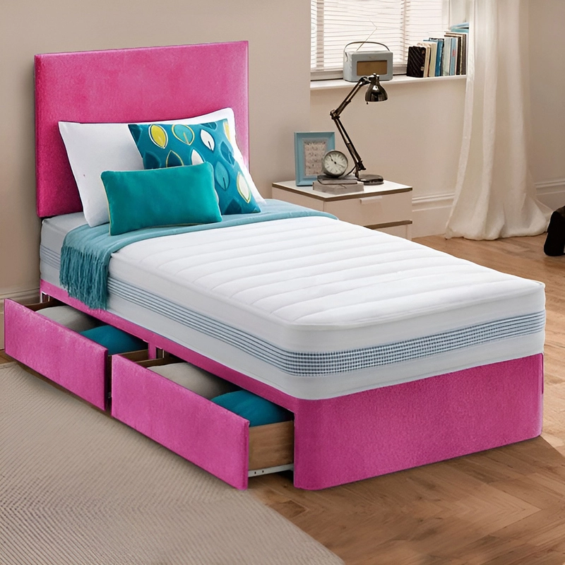 Single Divan Bed Set – Luxury Upholstery, Tailored Mattress & Optional Storage - Image 3
