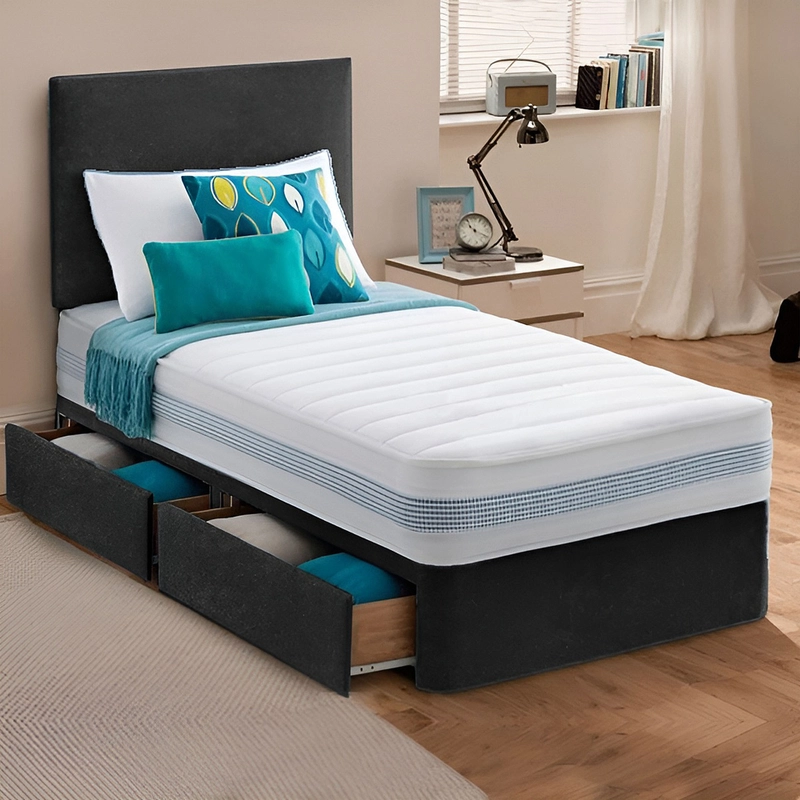 Single Divan Bed Set – Luxury Upholstery, Tailored Mattress & Optional Storage - Image 4