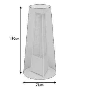 190cm All-Weather Pyramid Heater Cover