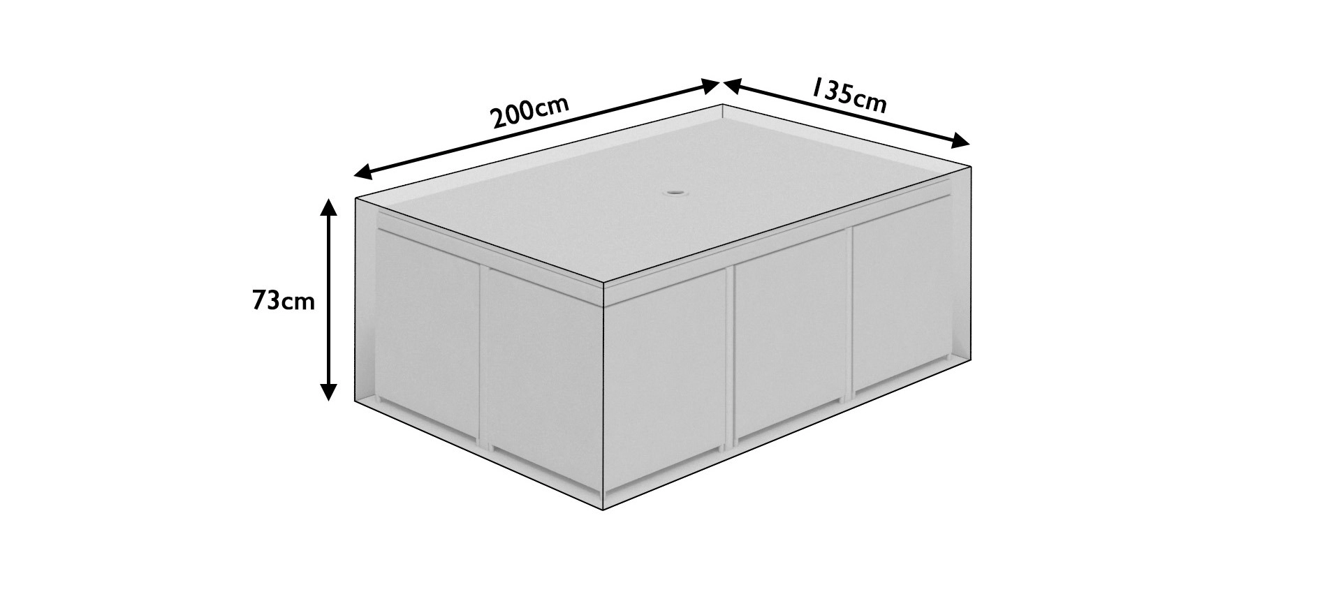 200cm All-Weather Cubo 6 Set Cover