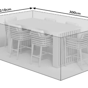 210cm All-Weather 6-Seat Bar Set Cover