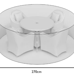 270cm All-Weather Round Dining Set Cover