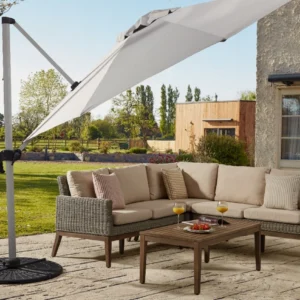 3.5M Cantilever Parasol – Soft Grey