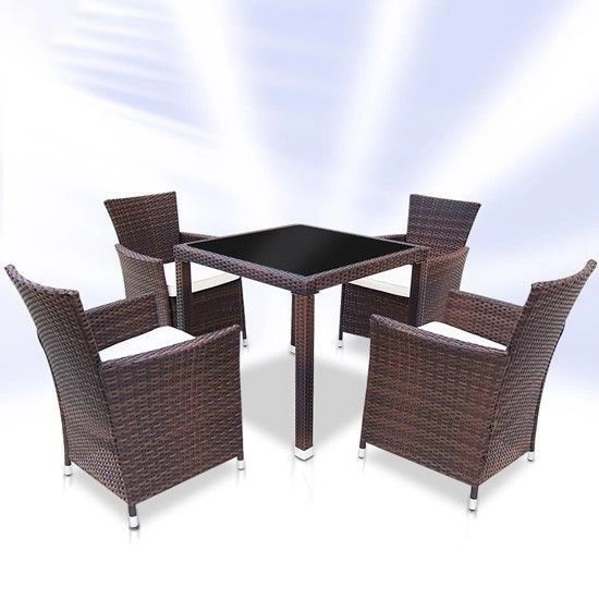 5-Piece Premium Weatherproof Rattan Dining Collection