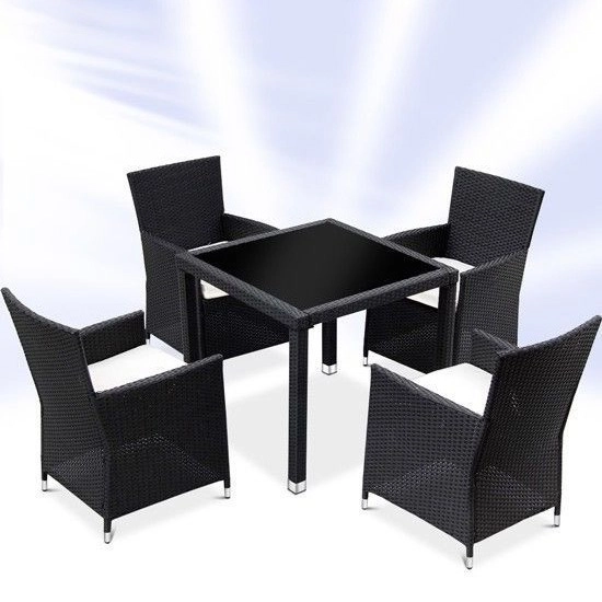 5-Piece Premium Weatherproof Rattan Dining Collection - Image 2