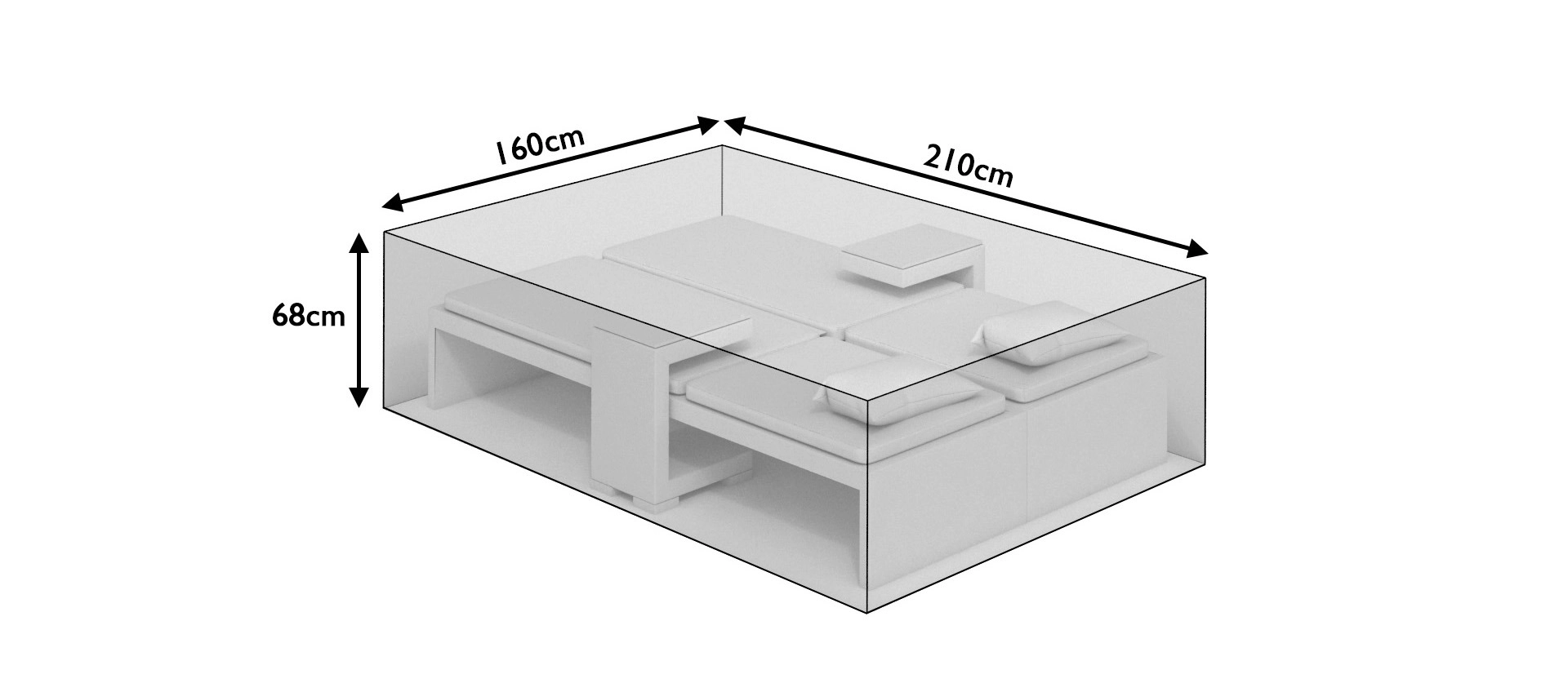 All-Weather Sun Lounger Set Cover
