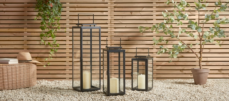 Black Matte Extra Large Lantern - Image 2