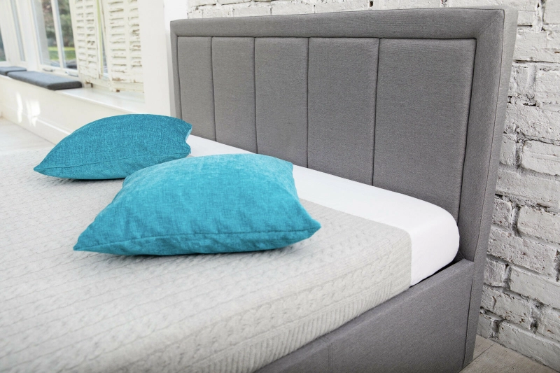 Gia Upholstered Ottoman Bed – Tailored Damask Styling & Heavy-Duty Gas-Lift Storage - Image 3