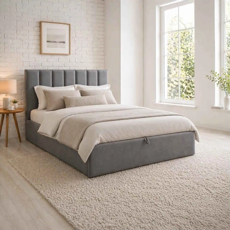 Liora Ottoman Storage Bed – Contemporary Tailoring & Heavy-Duty Gas-Lift Utility - Image 2