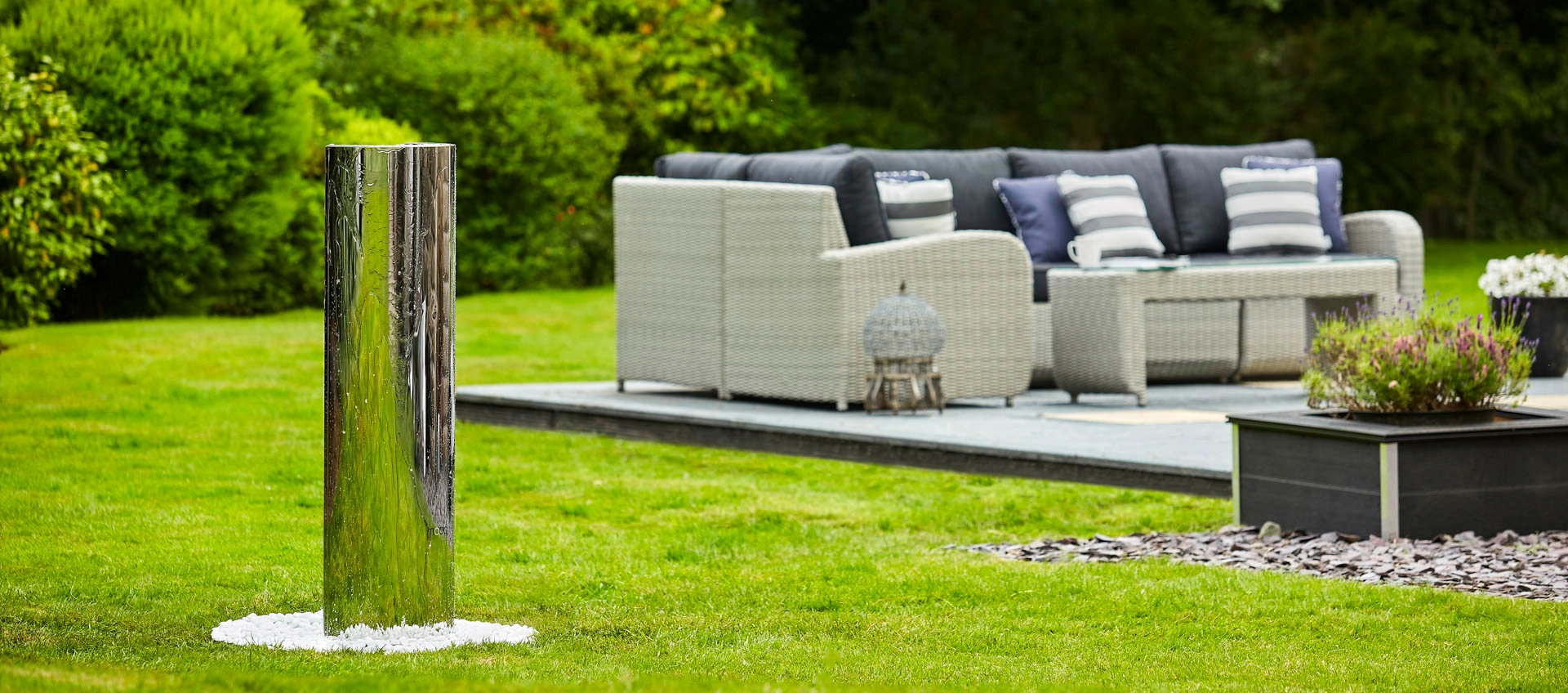 Marina Contemporary Outdoor Water Feature