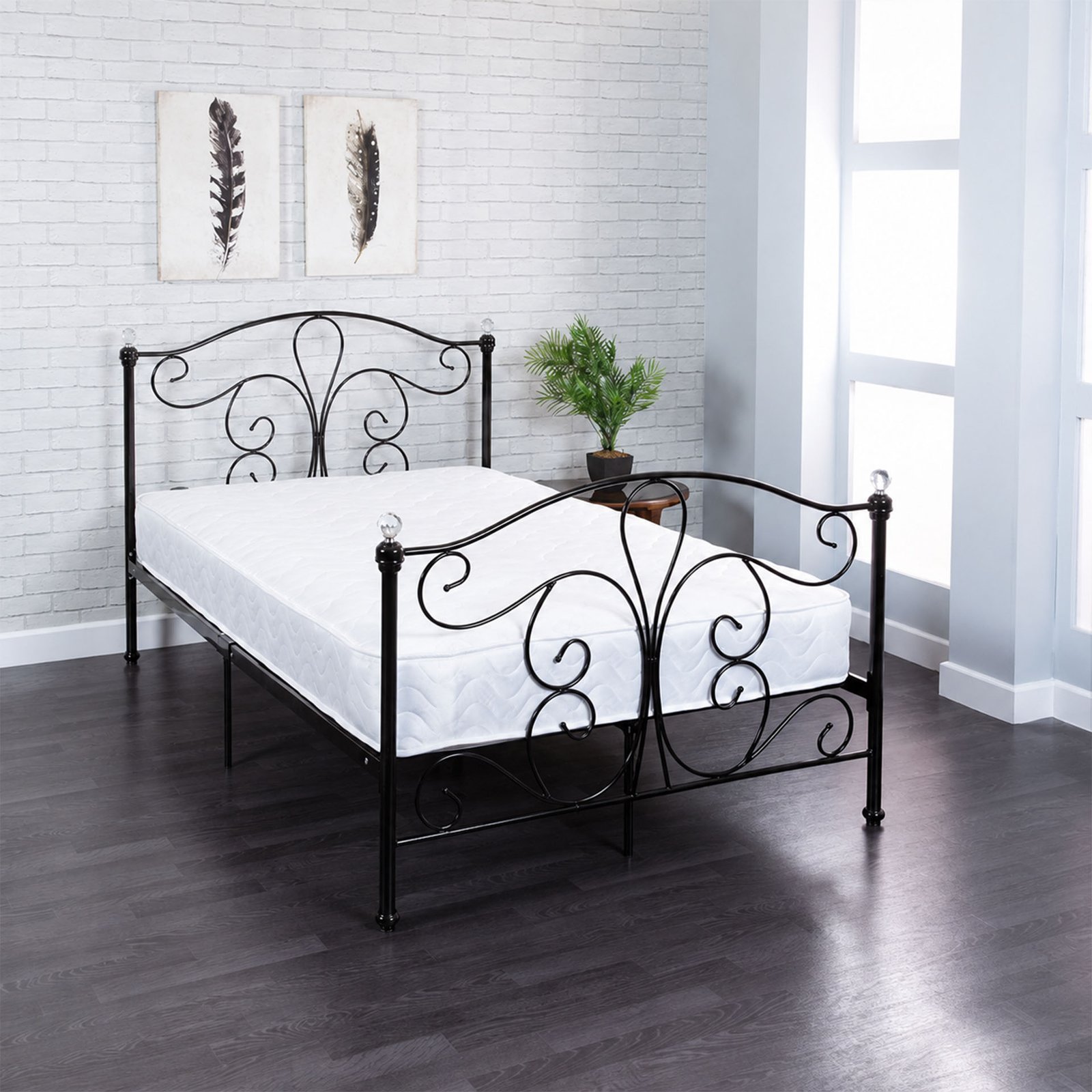 Maureen Bed Frame – Minimalist Geometric Styling & Robust Steel Construction