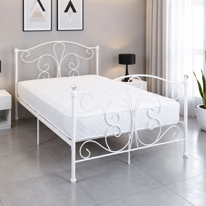 Maureen Bed Frame – Minimalist Geometric Styling & Robust Steel Construction - Image 2