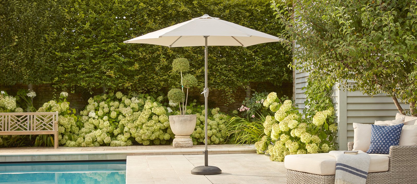 Premium Beige Table Parasol