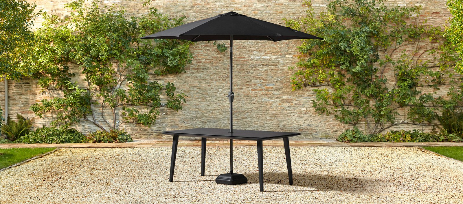 Premium Dark Grey Table Parasol