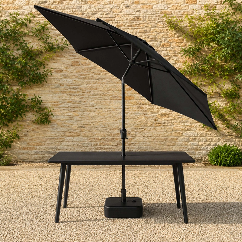 Premium Dark Grey Table Parasol - Image 6