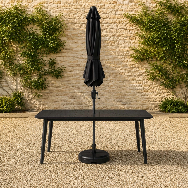 Premium Dark Grey Table Parasol - Image 5