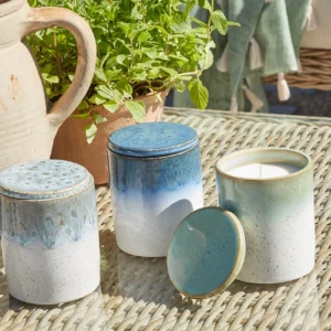 Premium Green Fig Infused Outdoor Candle Trio