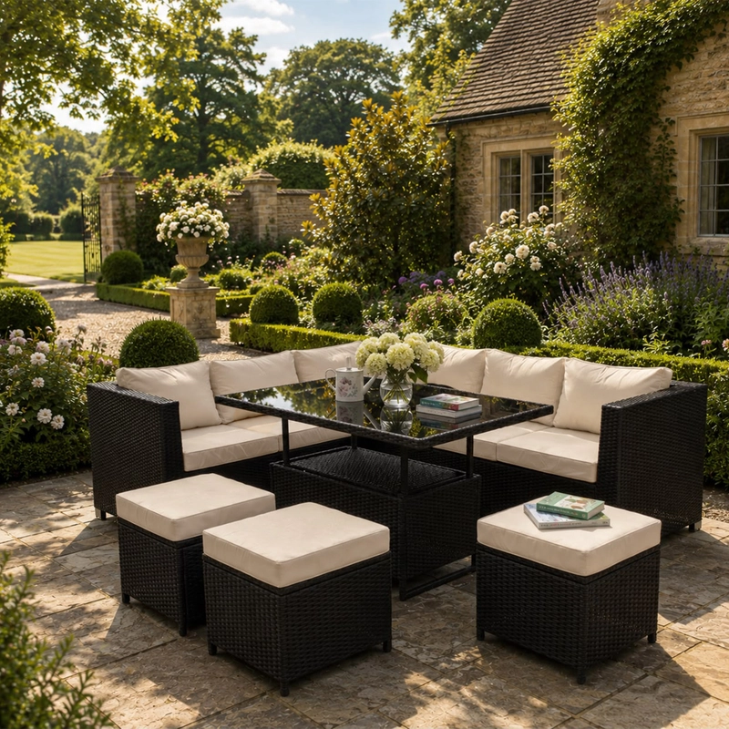The Serenity 9-Piece Grand Corner Lounge & Dining Suite - Image 4