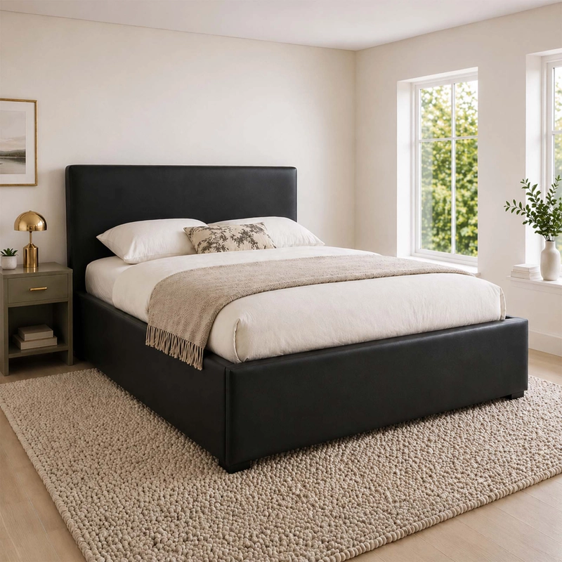 Zena Ottoman Storage Bed – Sleek Faux Leather Styling & Heavy-Duty Gas-Lift Utility - Image 2